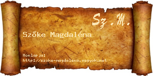 Szőke Magdaléna névjegykártya